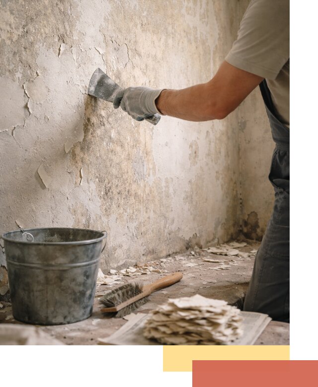 Удаление старой краски со стен в Выксе качественно и быстро