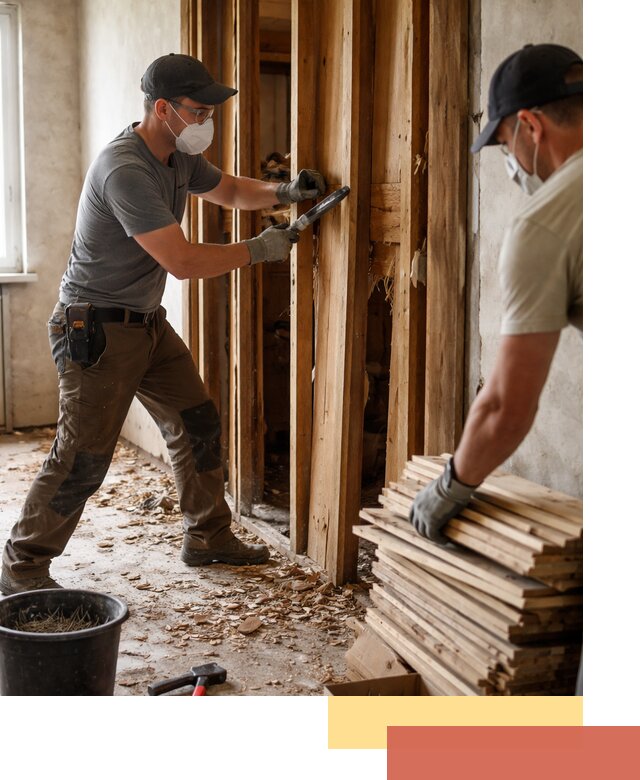 Демонтаж деревянных перегородок в Выксе быстро и аккуратно