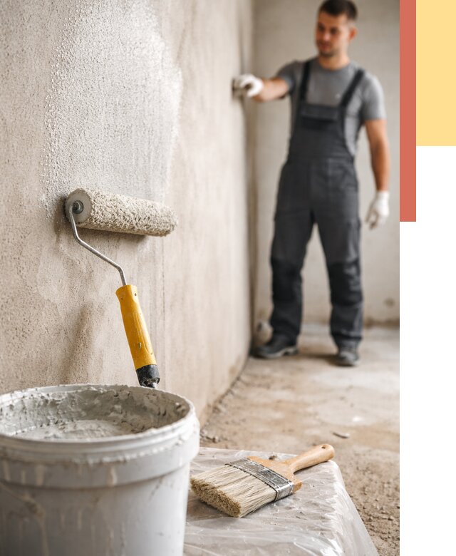 Нанесение бетоноконтакта на стены в Выксе от 4355 руб. быстро и недорого | ОТДЕЛОЧНИК-Вкс