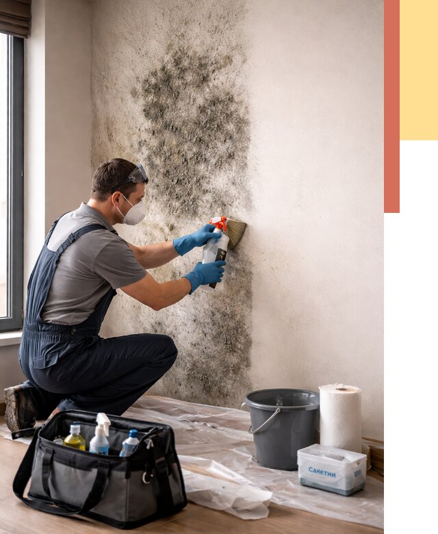 Удаление плесени со стен в Выксе от 2230 руб. — быстро и недорого | ОТДЕЛОЧНИК-Вкс