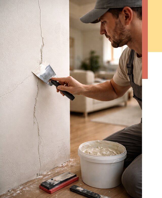 Заделка трещин и сколов в Выксе от 2541 руб. — быстро и недорого | ОТДЕЛОЧНИК-Вкс