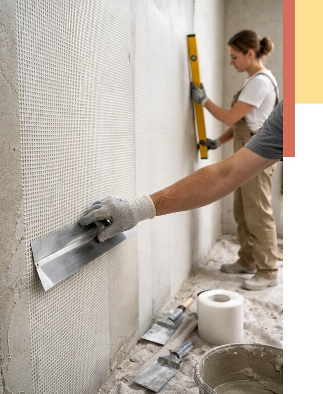 Армирование стен стеклосеткой в Выксе от 3318 руб. под ключ | ОТДЕЛОЧНИК-Вкс