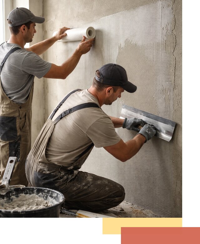 Армирование стен стеклосеткой в Выксе для прочной отделки