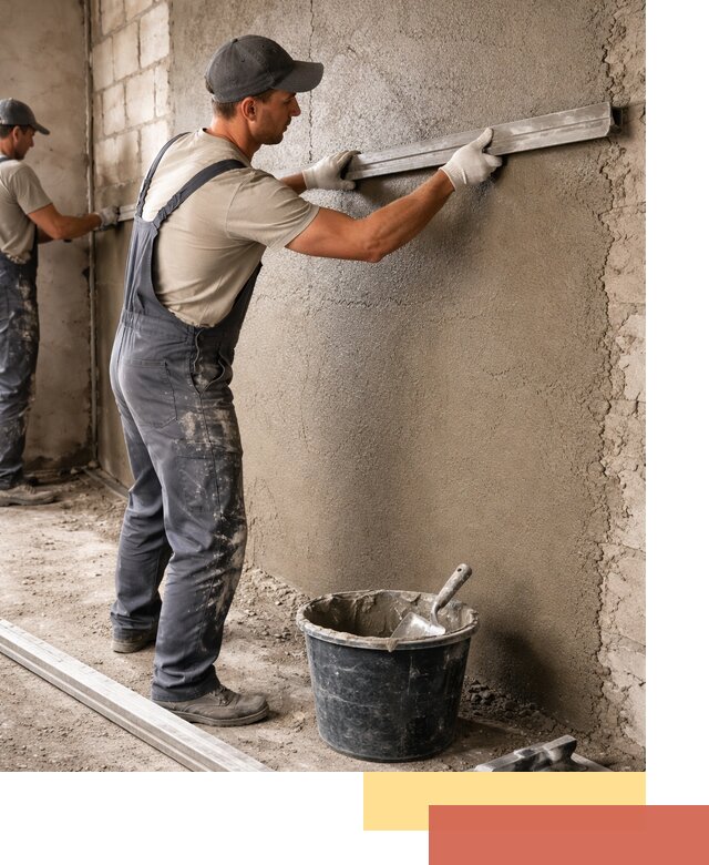 Штукатурка стен цементно-песчаная в Выксе профессионально