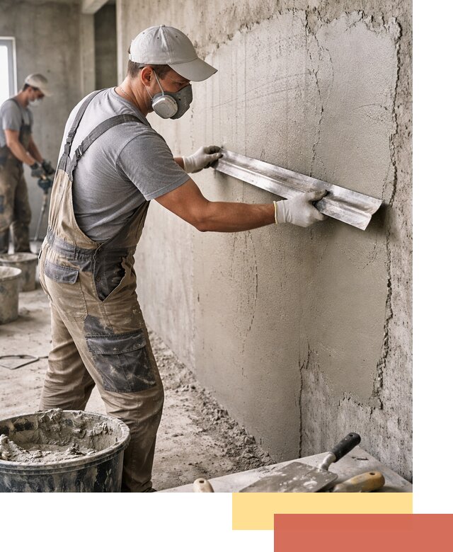 Штукатурка бетонных стен в Выксе качественно и долговечно