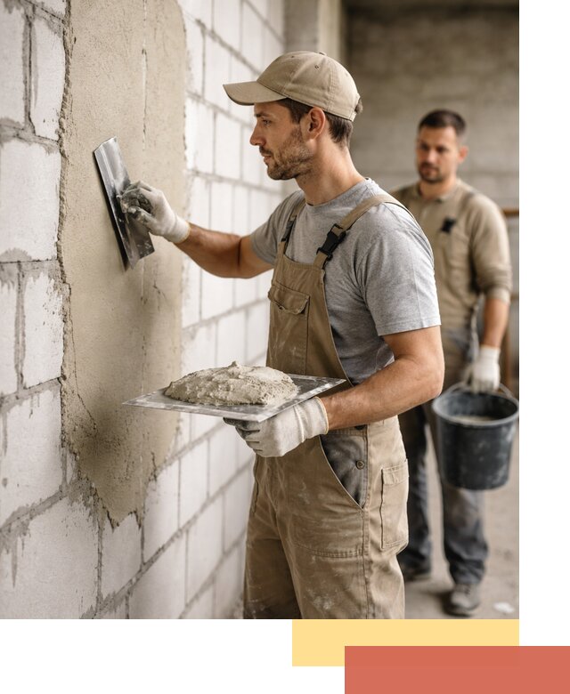 Штукатурка стен из газобетона в Выксе под ключ