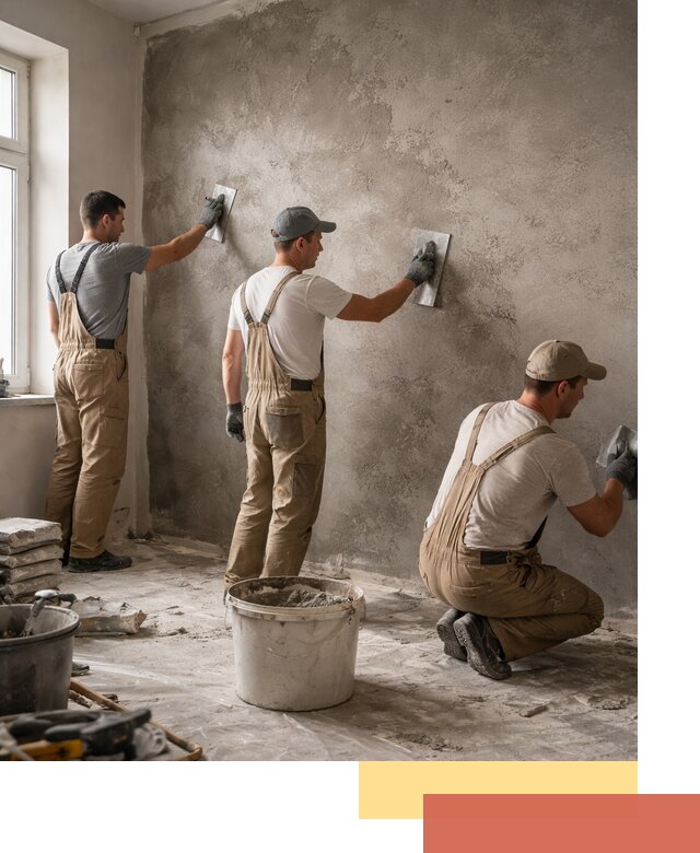 Декоративная штукатурка под бетон в Выксе для стен и потолков