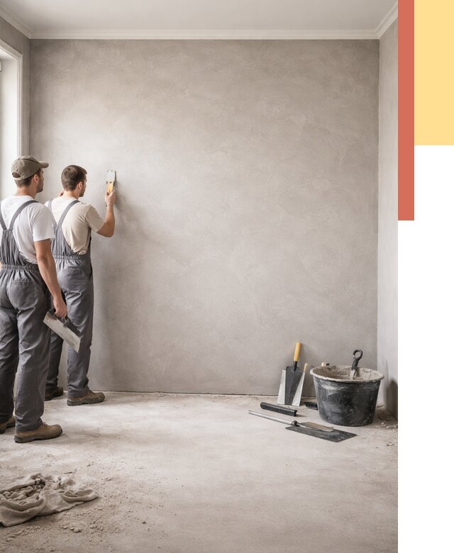 Микробетон на стены в Выксе от 1296 руб. — нанесение и отделка | ОТДЕЛОЧНИК-Вкс