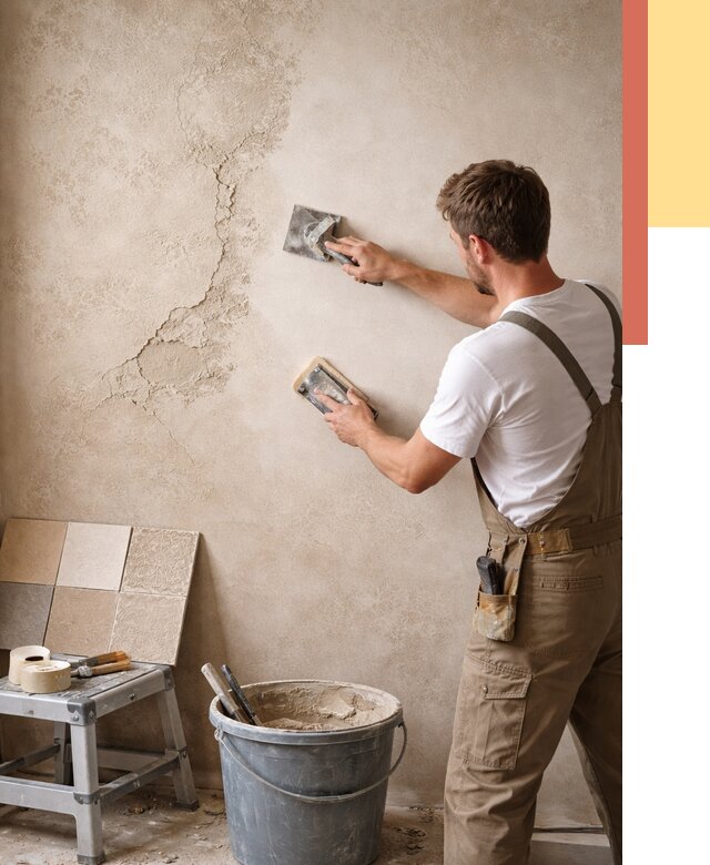 Ремонт декоративной штукатурки в Выксе от 4667 руб. под ключ | ОТДЕЛОЧНИК-Вкс