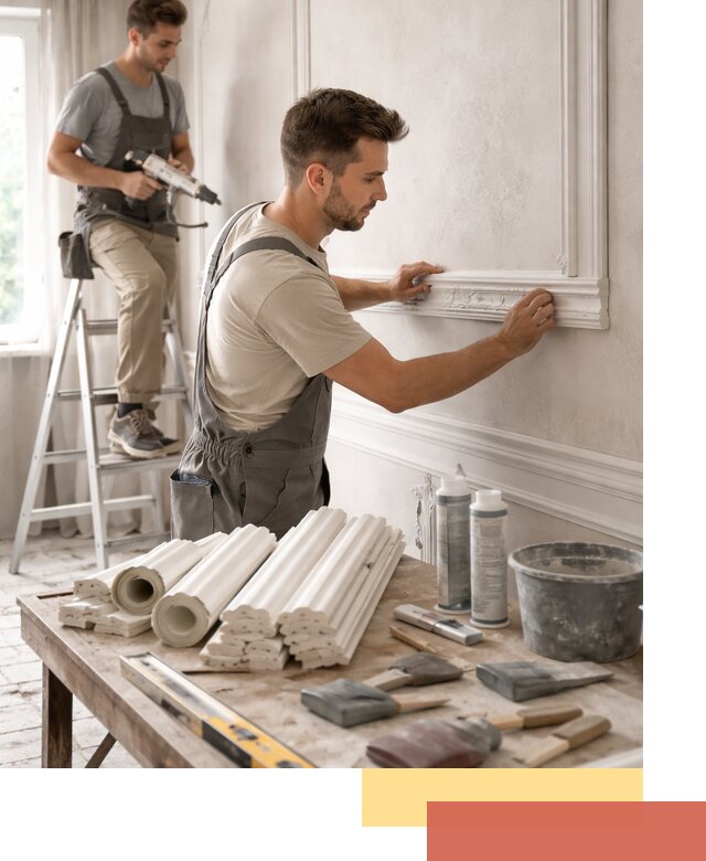 Монтаж лепнины на стены в Выксе профессионально и качественно