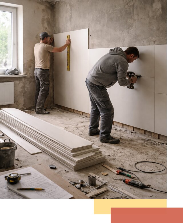 Монтаж ПВХ панелей на стены в Выксе качественно и быстро