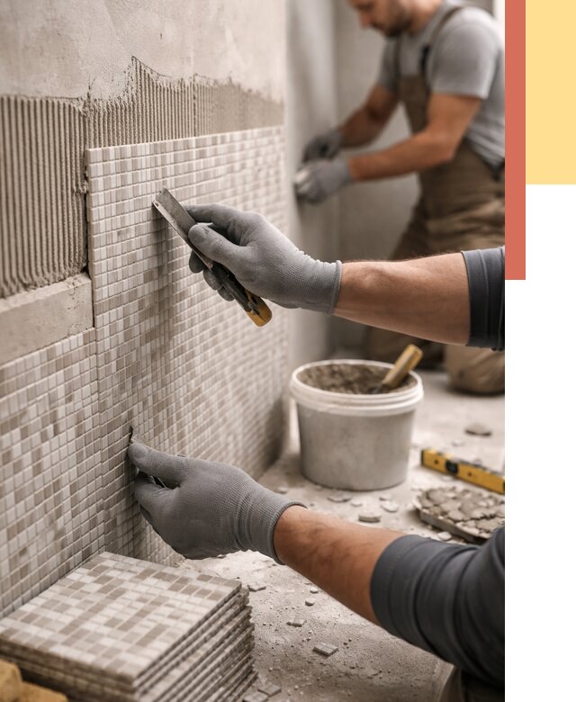 Облицовка стен мозаикой в Выксе от 3318 руб/м2 — укладка мозаики на стены | ОТДЕЛОЧНИК-Вкс