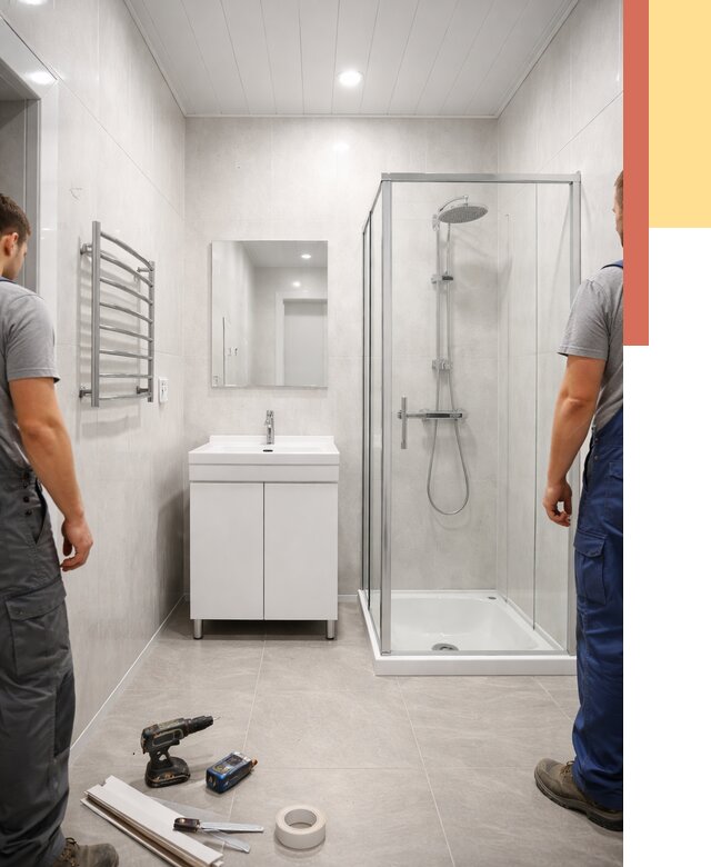 Отделка ванной комнаты панелями ПВХ в Выксе от 4667 руб. за м2 | ОТДЕЛОЧНИК-Вкс