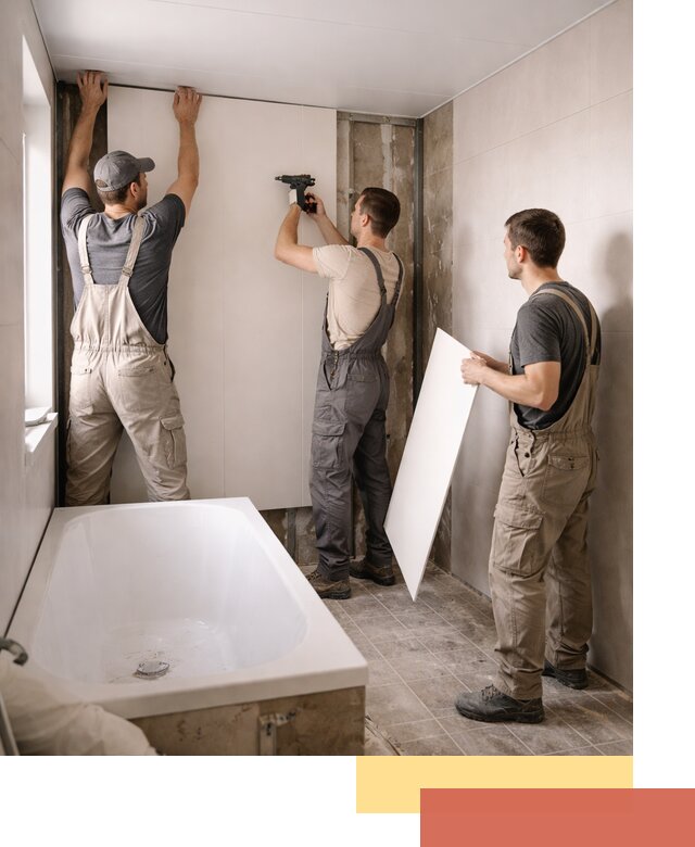 Отделка ванной панели ПВХ профессионально в Выксе