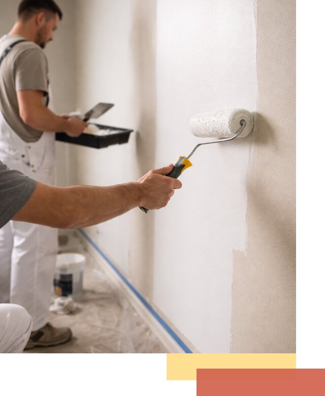 Покраска стен акриловой краской профессионально в Выксе