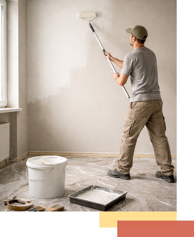 Покраска стен латексной краской в Выксе качественно и быстро