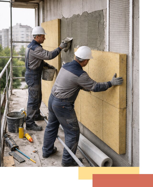 Утепление стен зданий и домов в Выксе качественно и надежно