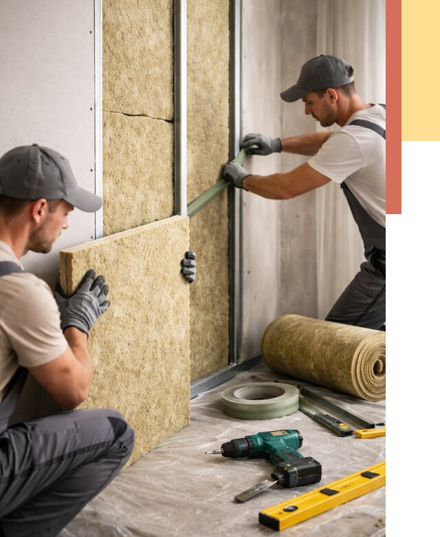 Шумоизоляция стен в Выксе под ключ от 1918 руб. | ОТДЕЛОЧНИК-Вкс