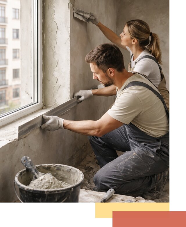 Штукатурка откосов дверей и окон профессионально в Выксе