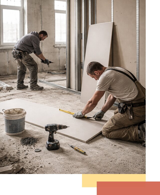 Кладка перегородок из ПГП под ключ в Выксе