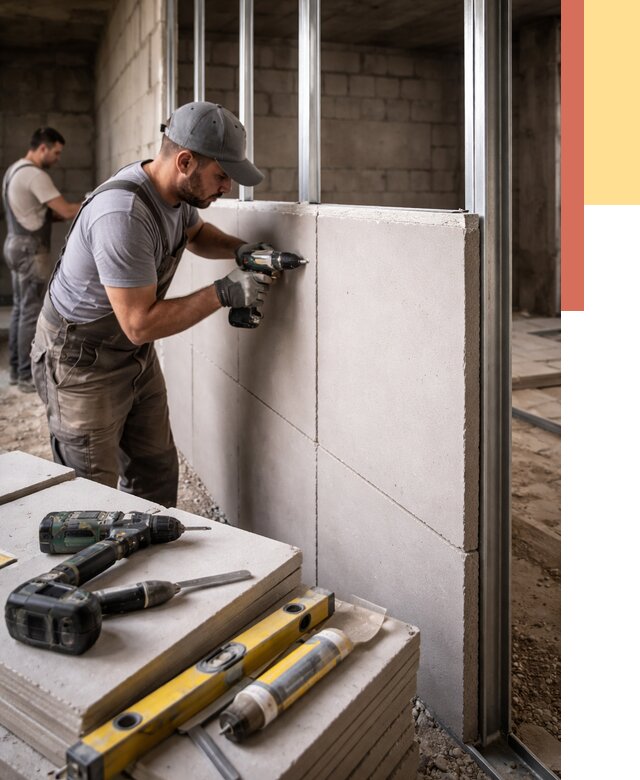 Кладка влагостойких перегородок ПГП в Выксе от 1244 руб. под ключ | ОТДЕЛОЧНИК-Вкс