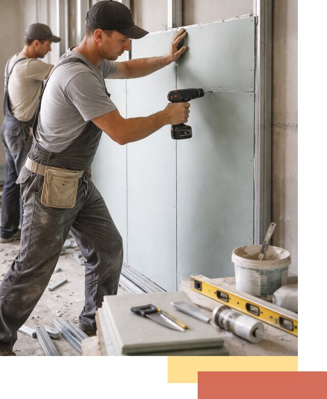 Кладка влагостойких перегородок ПГП в Выксе