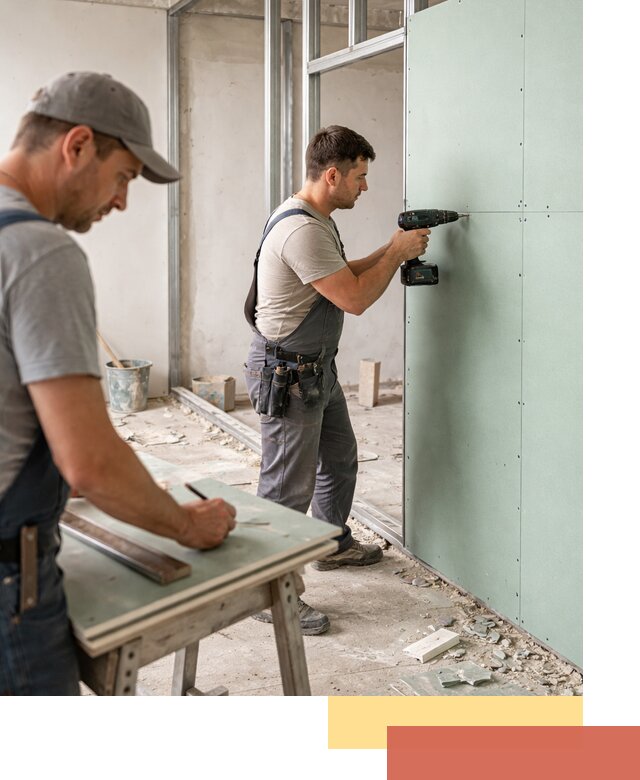 Перегородки из влагостойкого гипсокартона под ключ в Выксе