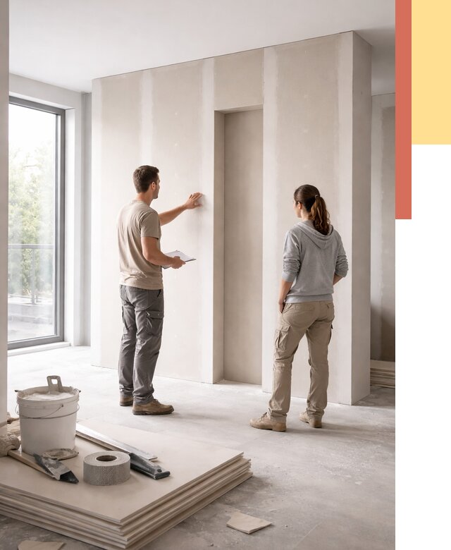 Зонирующая перегородка из гипсокартона в Выксе от 2904 руб. под ключ | ОТДЕЛОЧНИК-Вкс