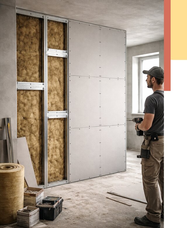 Усиленная перегородка под навеску в Выксе от 13274 руб. — монтаж под ключ | ОТДЕЛОЧНИК-Вкс