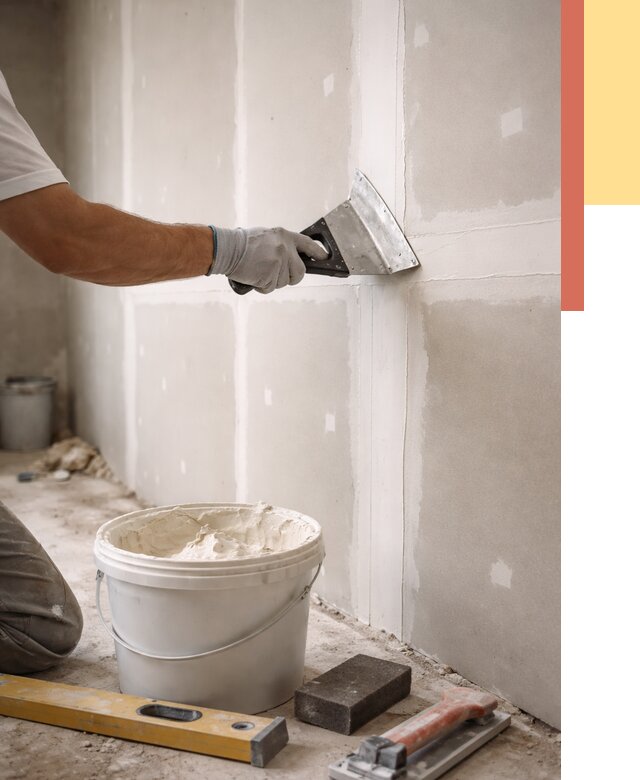 Шпаклевка перегородок из гипсокартона в Выксе от 2593 руб. — услуги ОТДЕЛОЧНИК-Вкс