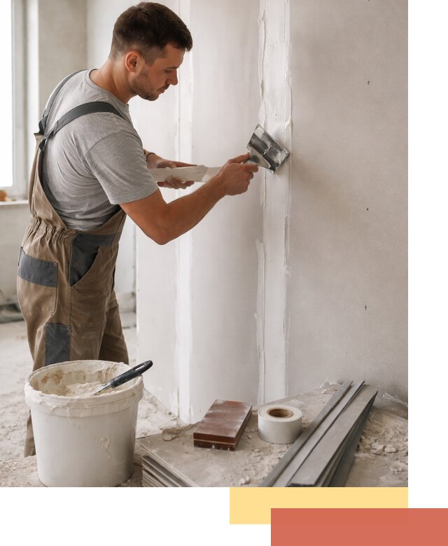 Шпаклевка перегородок из гипсокартона в Выксе качественно и быстро