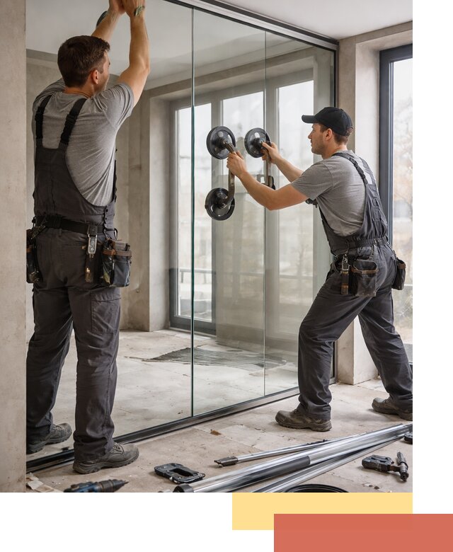 Цельностеклянные перегородки под ключ в Выксе