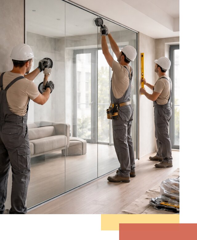 Перегородки из закаленного стекла в Выксе для офисов и квартир