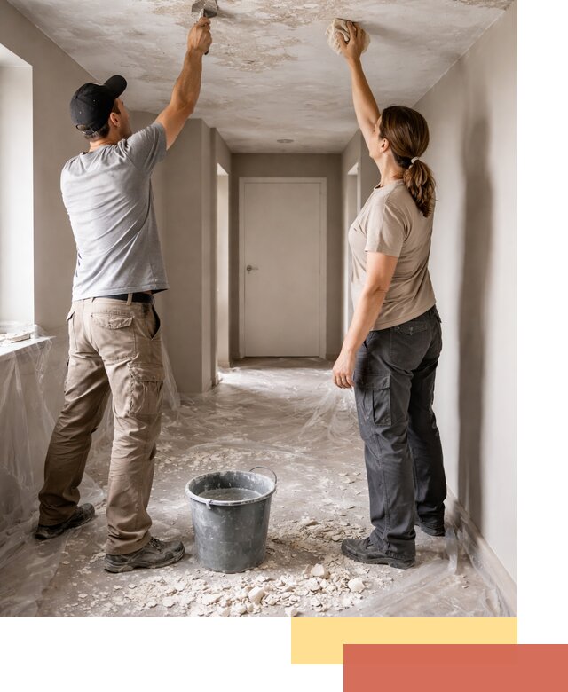 Удаление побелки с потолка в Выксе — быстро и аккуратно