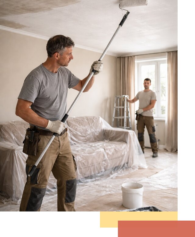 Грунтовка потолка в Выксе — подготовка под покраску и отделку