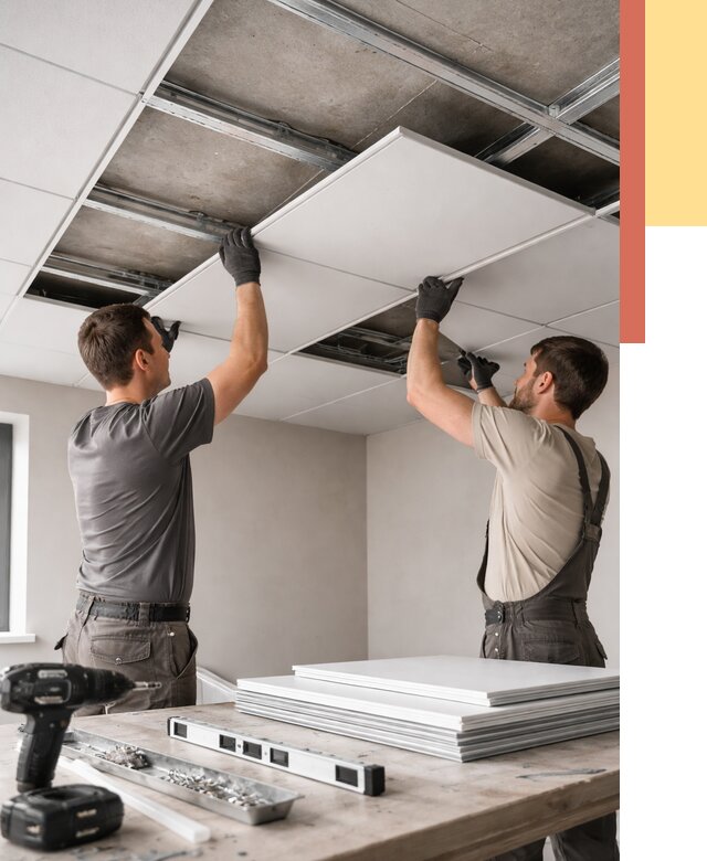 Монтаж кассетного потолка в Выксе от 4667 руб/м2 — установка и сборка | ОТДЕЛОЧНИК-Вкс