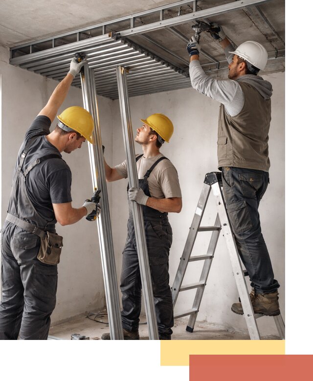 Монтаж реечного потолка под ключ в Выксе