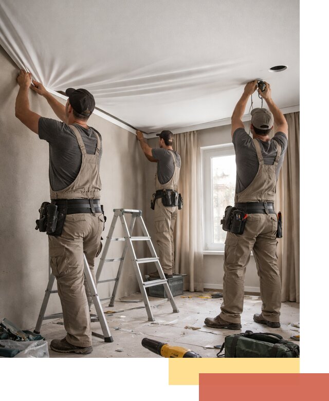 Монтаж матового натяжного потолка в Выксе качественно и быстро