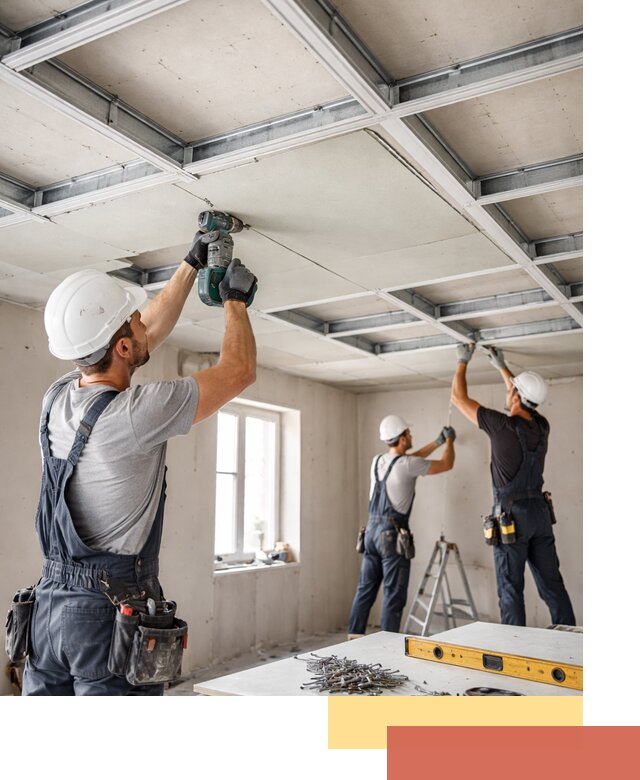 Кессонный потолок из гипсокартона под ключ в Выксе