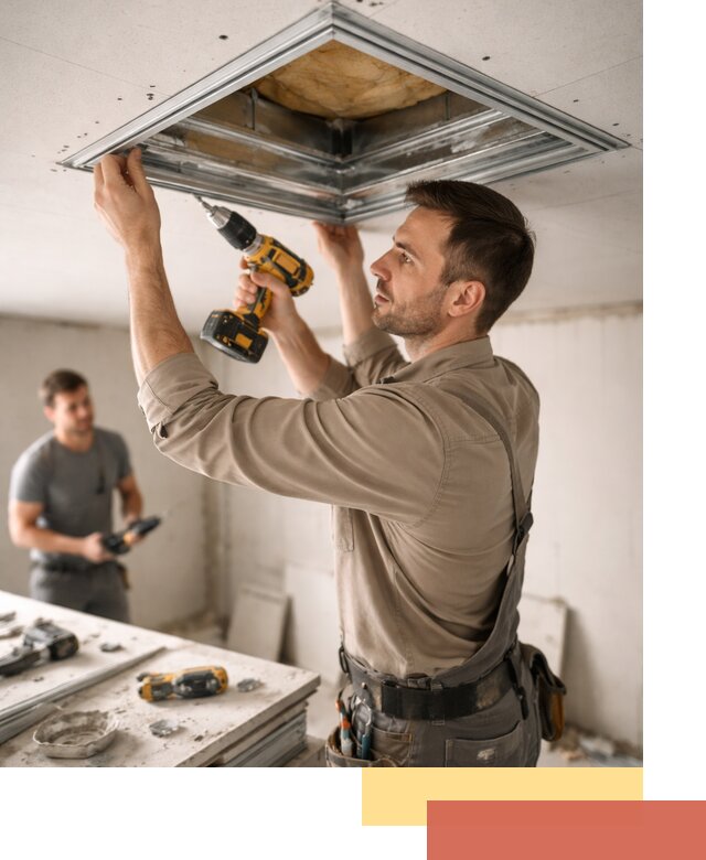 Монтаж люка в потолок из ГКЛ в Выксе