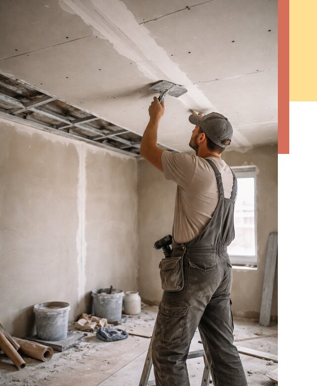 Ремонт потолка из гипсокартона в Выксе от 674 руб./м² — быстро и недорого | ОТДЕЛОЧНИК-Вкс