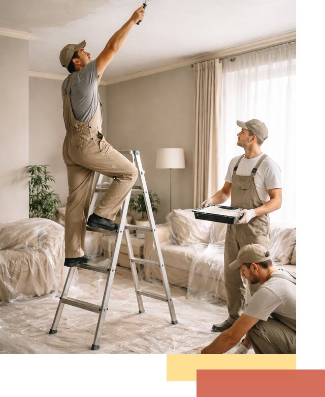 Покраска потолков акриловой краской в Выксе качественно и быстро