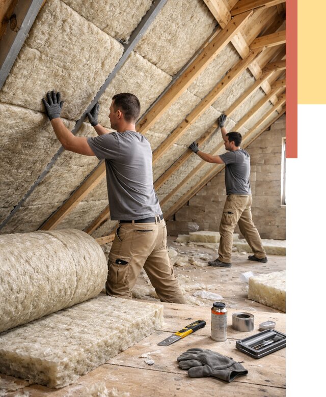 Утепление потолка минватой в Выксе от 1504 руб. — быстро и недорого | ОТДЕЛОЧНИК-Вкс