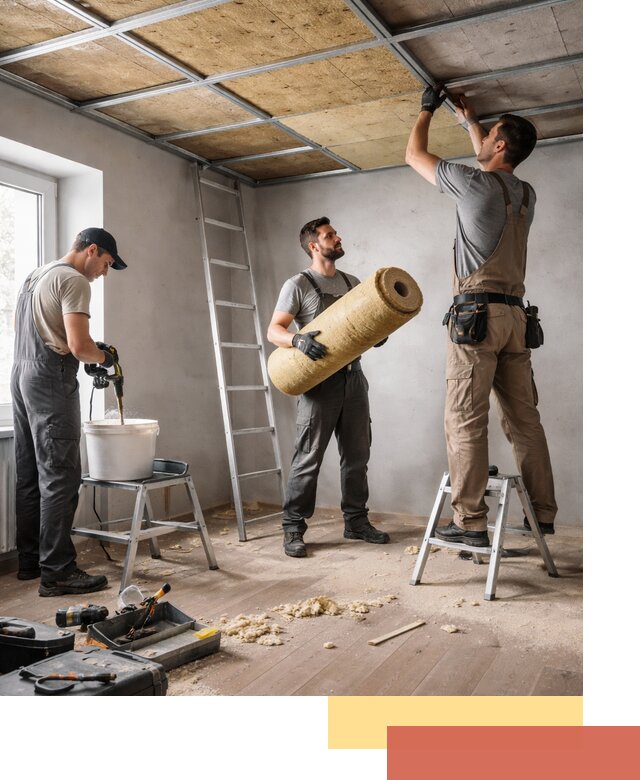 Шумоизоляция потолка в Выксе: профессиональный монтаж и отделка