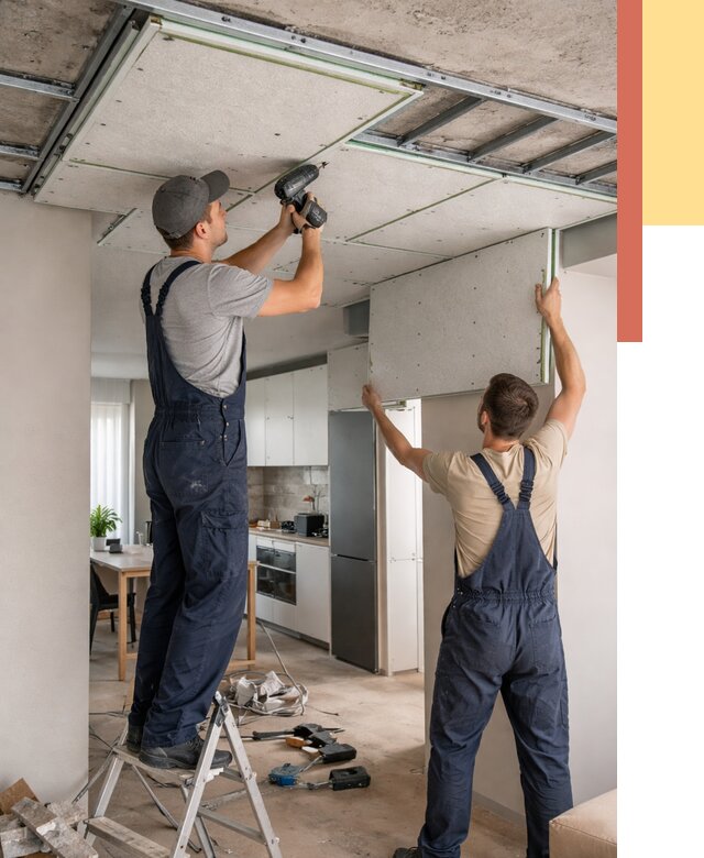 Шумоизоляция потолка панелями зипс в Выксе от 1918 руб. под ключ | ОТДЕЛОЧНИК-Вкс